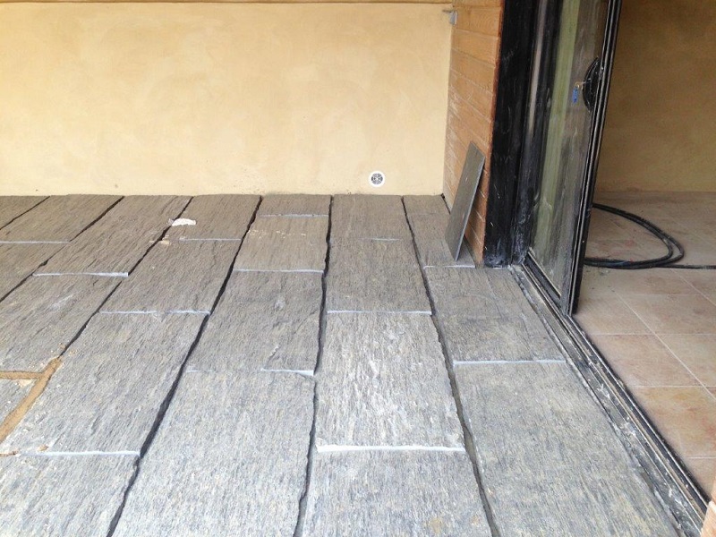 dallage terrasse quartzite